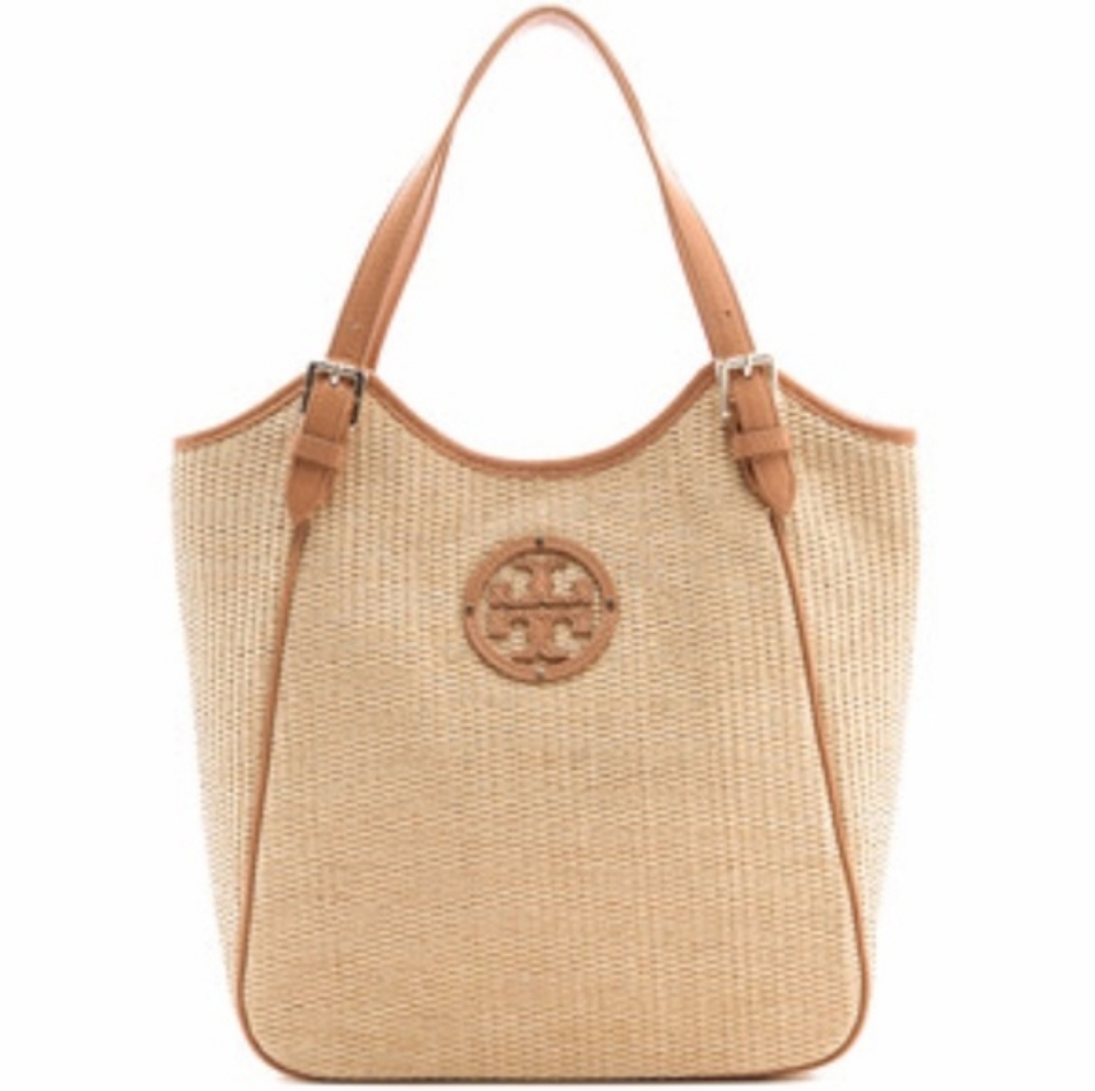 Tory Burch Slouchy Straw Tote